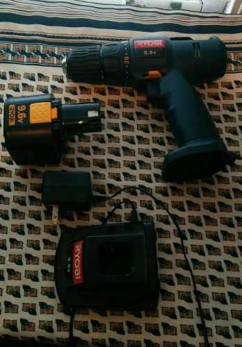 Ryobi 9.6v cordless drill with battery pack(not holding charge) and charger