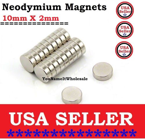 50 PCS 10mm x 2mm Super Strong Round Rare Earth Neodymium Magnets Magnet DIY