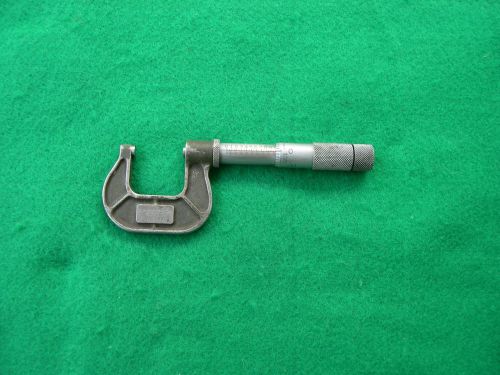Lufkin  #1821  0-1&#034; ribbed  micrometer with lock for sale