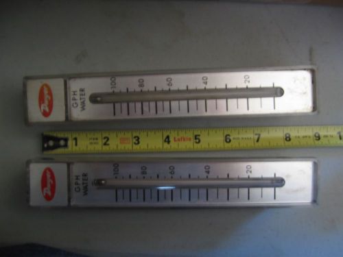 2 dwyer gph water flow meter 10 - 100 rmb series max pressure 70 psi    aa01 for sale