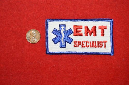 EMT Specialist Embroidered Patch EMS Recue
