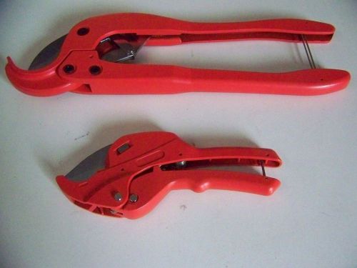 2&#034; pvc pipe cutter, and 1 1/4&#034; tube cutter, with spring loaded blade. for sale