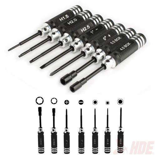 7pcs hex socket nut key screwdriver metal tool kit universal repair mini box set for sale