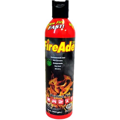 Fire extinguisher 16 oz - stops fires fast! class a &amp; b fires by fireade  new for sale