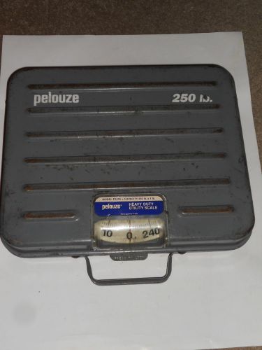 Pelouze Scale Model P250S Heavy Duty Mechanical Scale with Lock and Handle 250LB
