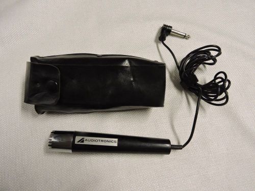 AUDIOTRONICS TAPE RECORDER DICTATION MICROPHONE 1/4” JACK WITH CASE