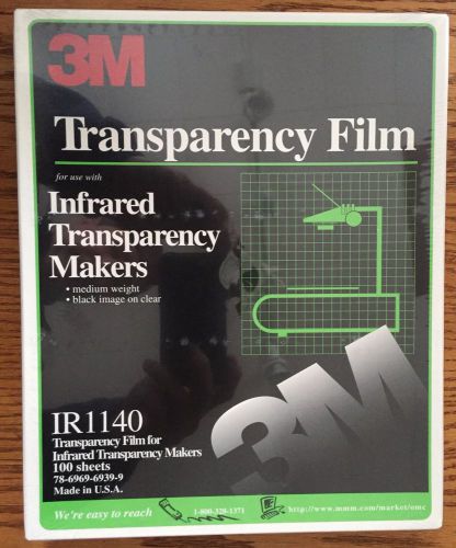 3M TRANSPARENCY FILM INFRARED  IR1140 Made in USA BRAND NEW FREE SHIPPING Sealed