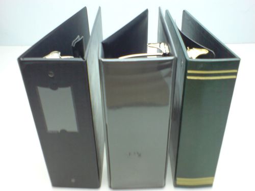 3 x LOT LARGE Binder 3&#034; 4&#034; 5&#034; Round Ring Paper Document File Folder Holder Loose