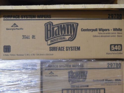 Brand New Brawny Industrial  Surface System Centerpull Wipers 6 Rolls in a case