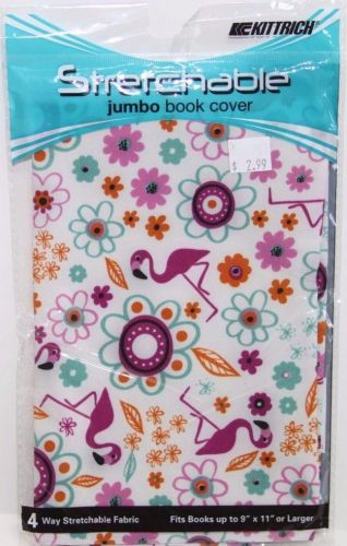 One 8.5&#034;x11&#034; Jumbo &amp; Five 8&#034;x10&#034; Standard Stretchable Fabric Book Covers Total 6