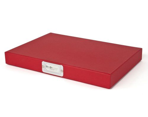 Bigso Sven Document Box Red Thick Label Frame