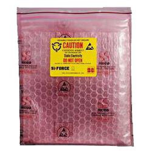 Hard Drive Anti-static Cushioned Loc-top Bubble Bag with Document Holder: QTY