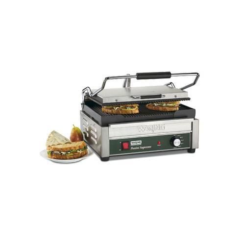 New waring commercial wpg250 120-volt italian-style panini grill, large for sale