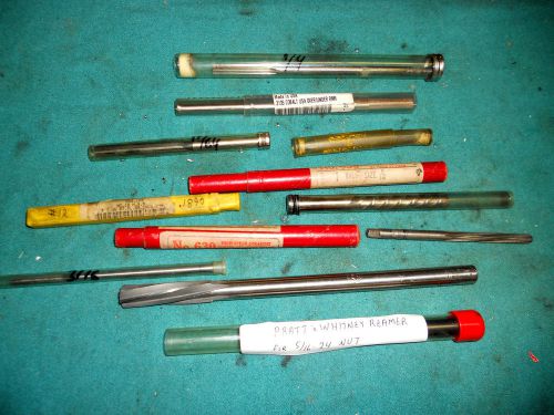 (12) Assorted Reamers to 1/2&#034; Diameter