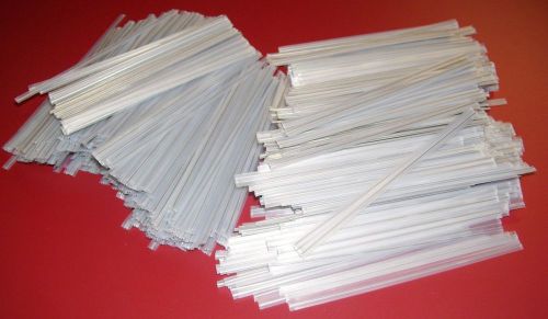2,000 PLASTIC TWIST TIES CLEAR 6&#034; INCHES - GENERAL USE