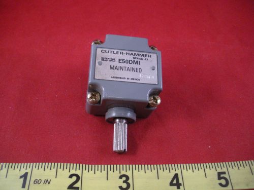 Cutler Hammer E50DM1 Limit Switch Side Rotary Maintained Position Head A2 used