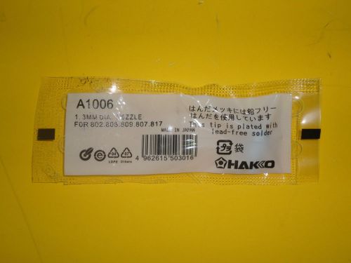 New hakko a1006 original desoldering nozzle 802 808 809 807 817 nib 1.3 dia. for sale