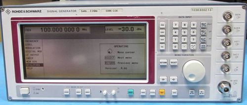 Rohde &amp; Schwarz SME 03E 5kHz-2.2GHz Signal Generator B8/B11