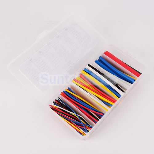170PCS 2:1 10cm Assorted Heat Shrinkable Tubing Wire Cable Sleeve 1.2-9.5mm