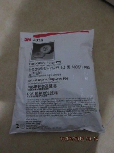 1 Pair 3M 2078 Particulate Filter P95 Filter Packs  (New)