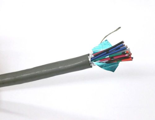 25&#039; belden 9543 25 conductor 24 gauge shielded cable 25 foot length ~ 25c 24awg for sale