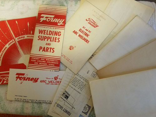 FORNEY WELDING VINTAGE ITEMS – LOT OF 8 PIECES