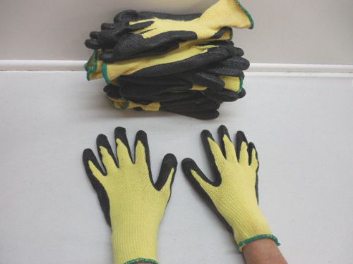 Kevlar Ntrile Palm Coated Cut Resistant KV370 Protective Glove Size Med 12 Pair