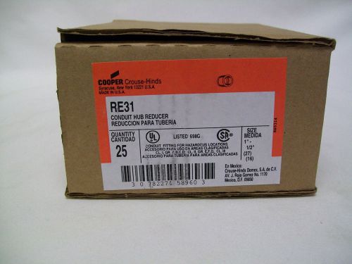 (25) Crouse-Hinds RE31 1&#034;-1/2&#034; Conduit Hub Reducer For Use in Hazardous Location
