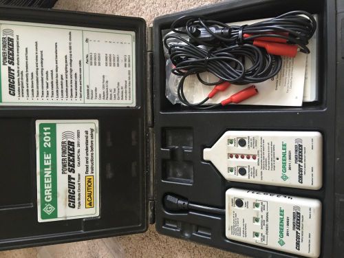 Greenlee 2011 00521 Power Finder Circuit Seeker With Case Video Booklets