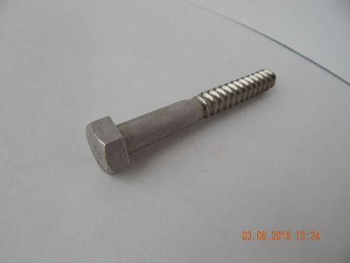Stainless steel hex lag bolt. 1/2 x 4&#034;. 6 pcs. new for sale
