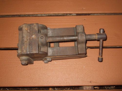 Vintage Iron Machinist Drill Press Vise 4&#039;&#039; Jaw bench/shop/work holding