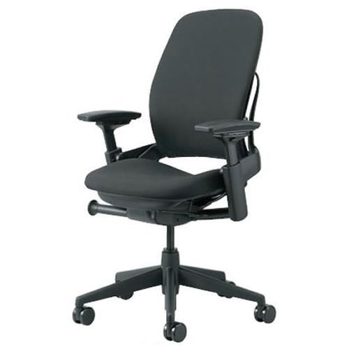 Rare Steelcase Leap V2 Office Chair.Black Frame With Chrome Wheel Arms &amp; Casters