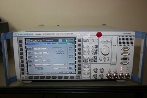 Rohde Schwarz CMU200 Universal Tester GSM, WCDMA, Audio, Calibrated &amp; Warranty