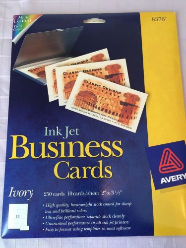 Avery~ Ink Jet~ Business Cards~ Ivory 230 cards