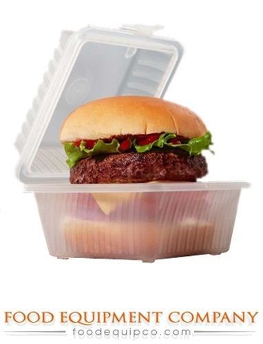 GET Enterprises EC-08-1-CL Clear Reusable Eco-Takeouts Containers 4 3/4&#034; x 4...