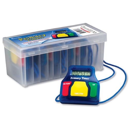 Set of 6 Primary Timers in Case, by Learning Resources LER-8136