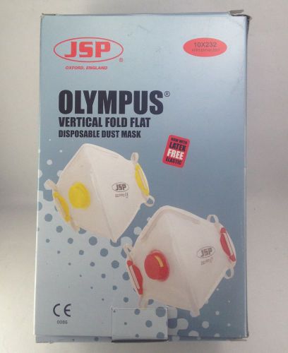10x JSP Olympus Fold Flat Disposable Vertical Dust Mask 232 FFP3 Valved