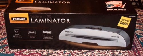 Fellowes LAMINATOR  Saturn2 95 9.5 NIB Thermal and COLD *STARTER KIT Included*