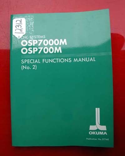 Okuma CNC Systems Special Functions Manual #2 3774-E (Inv.12312)