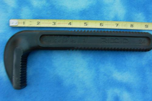 Ridgid 24&#034; pipe wrench replacement part hook jaw for sale