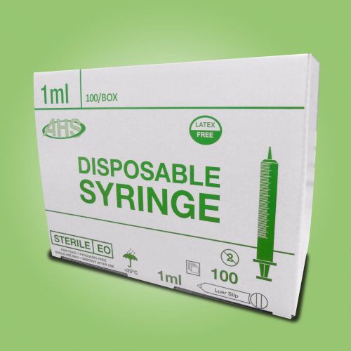 60cc/60ml syringes, luer slip sterile, w/o needles, box of 25 pcs, ah60s syringe for sale