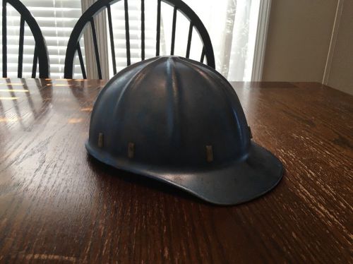 VINTAGE ALUMINUM HARD HAT W/ ORIGINAL HEADBAND