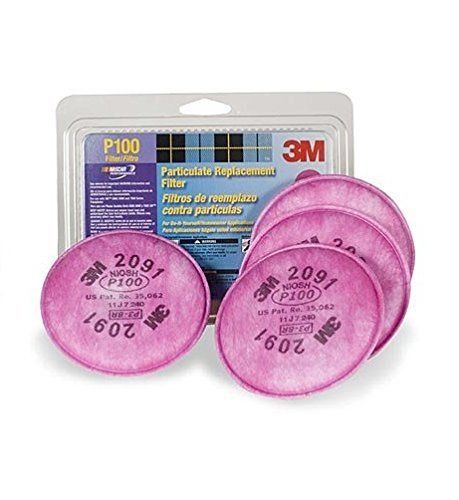 3M Particulate Filter P100, 4-Pack