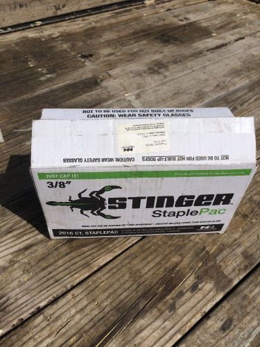 NEW Stinger StaplePac Staple Pac 3/8&#034; 2016 CT With Collated Caps For Roofing