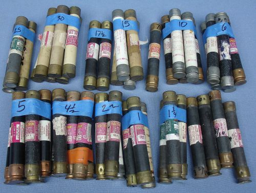 Mixed LOT of RK5 RK Class 20 6 10 Amp Fuses SUPER LAG Gould Fusetron TRS RES FRS