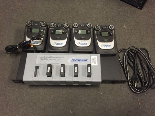 CLEAR-COM TEMPEST 2400 WIRELESS,(3) CP-222,(1) CP-242,(4) BATTERY PACK, CHARGER