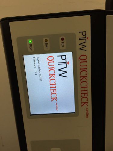 PTW Quickcheck Webline Daily QA Device Used