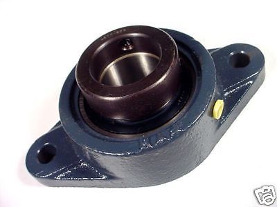 New flange bearing w/na207-23 bore 1.430, 2 bolt 1/2&#034; holes #nfl207 housing for sale