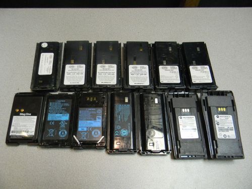 Lot of Motorola Kenwood MagOne GTS Handheld Radio Rechargeable Batteries &#039;AS IS&#039;