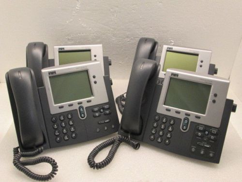 Lot 4 Cisco CP-7940G IP VOIP Business 2-Line Phones - Tested - Ships Today!